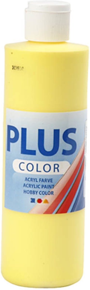 Plus Color acrylverf, primary yellow, 250ml [HOB-39475]